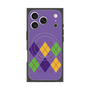 Premium Square Case with MagSafe［ Nordic Argyle - Purple ］