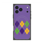 Premium Square Case with MagSafe［ Nordic Argyle - Purple ］