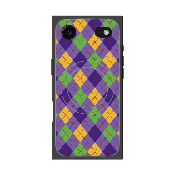 Premium Square Case with MagSafe［ Argyle - Purple ］