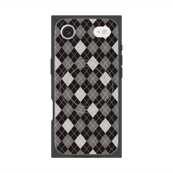 Premium Square Case with MagSafe［ Argyle - Black ］