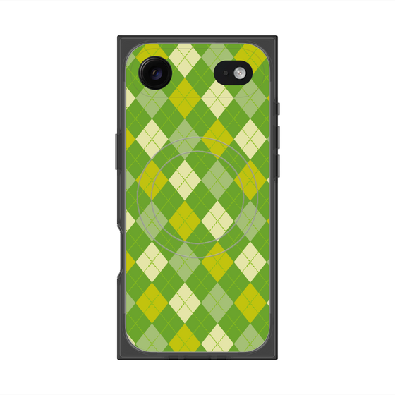 Premium Square Case with MagSafe［ Argyle - Green ］