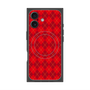 Premium Square Case with MagSafe［ Argyle - Red ］