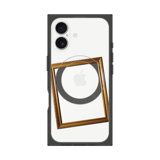 Premium Square Case with MagSafe［ Photo Frame - White ］