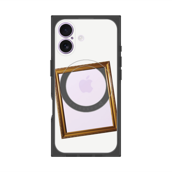 Premium Square Case with MagSafe［ Photo Frame - White ］