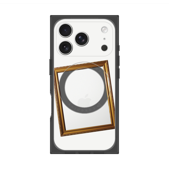 Premium Square Case with MagSafe［ Photo Frame - White ］