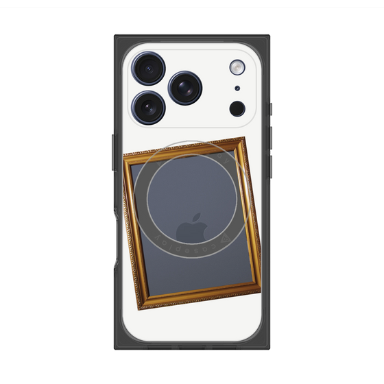 Premium Square Case with MagSafe［ Photo Frame - White ］