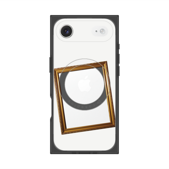 Premium Square Case with MagSafe［ Photo Frame - White ］