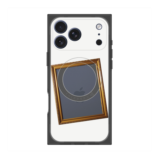 Premium Square Case with MagSafe［ Photo Frame - White ］