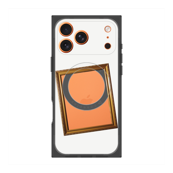 Premium Square Case with MagSafe［ Photo Frame - White ］