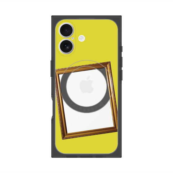 Premium Square Case with MagSafe［ Photo Frame - Yellow ］