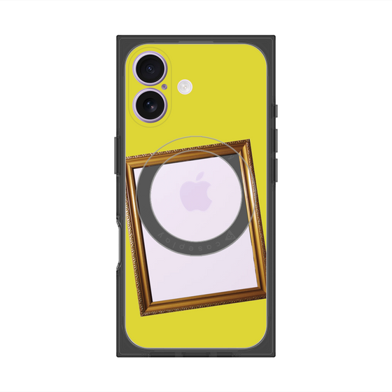 Premium Square Case with MagSafe［ Photo Frame - Yellow ］