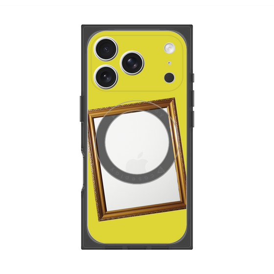 Premium Square Case with MagSafe［ Photo Frame - Yellow ］