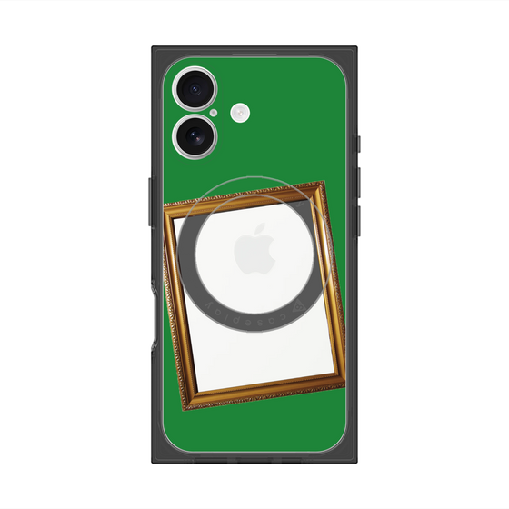 Premium Square Case with MagSafe［ Photo Frame - Green ］