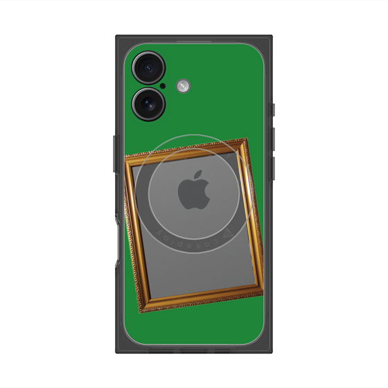 Premium Square Case with MagSafe［ Photo Frame - Green ］