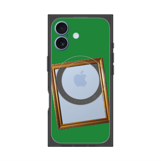 Premium Square Case with MagSafe［ Photo Frame - Green ］