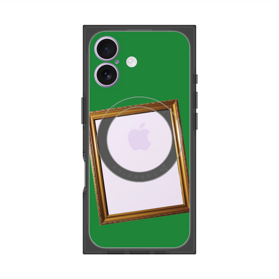 Premium Square Case with MagSafe［ Photo Frame - Green ］