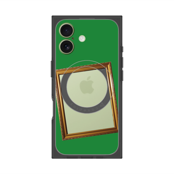 Premium Square Case with MagSafe［ Photo Frame - Green ］