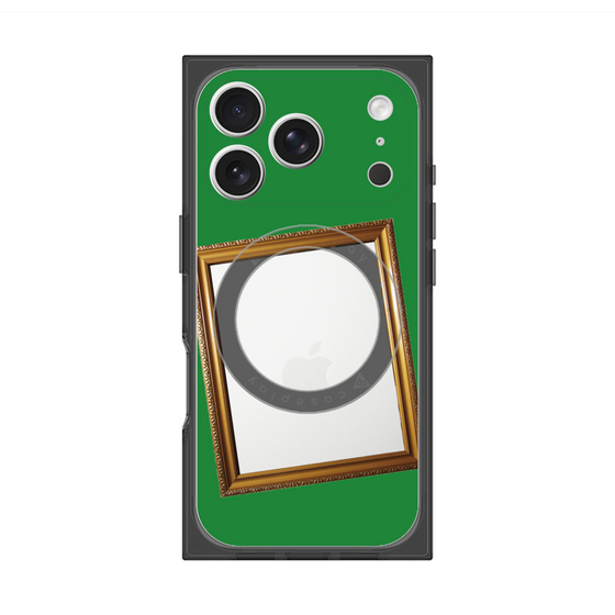 Premium Square Case with MagSafe［ Photo Frame - Green ］