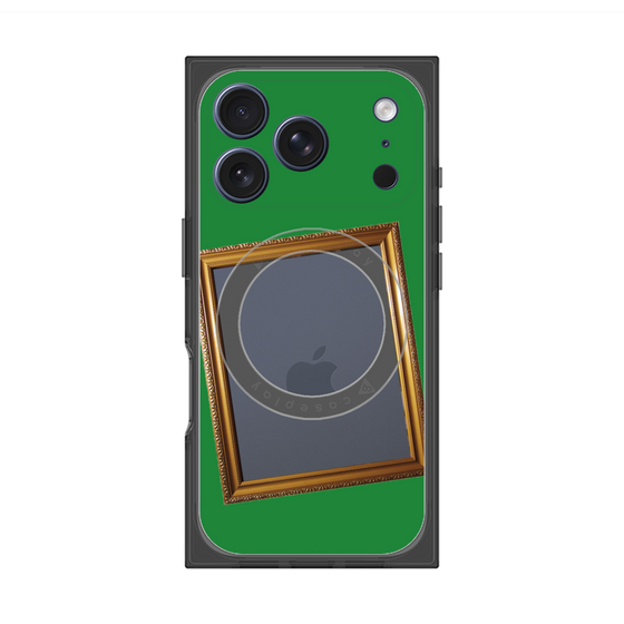 Premium Square Case with MagSafe［ Photo Frame - Green ］