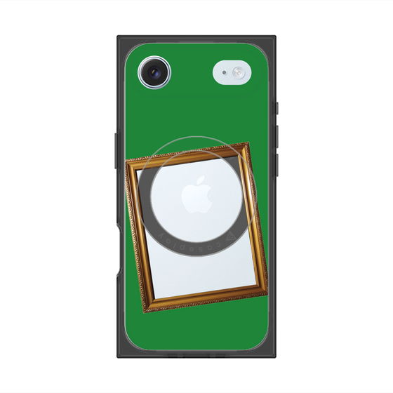 Premium Square Case with MagSafe［ Photo Frame - Green ］