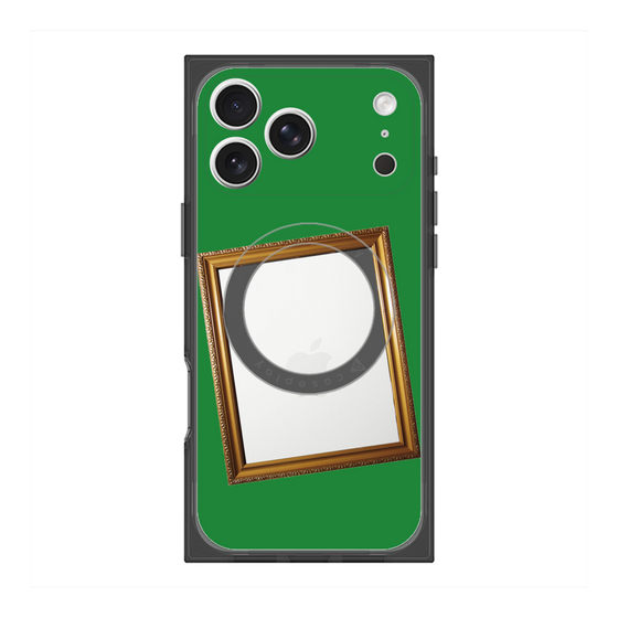 Premium Square Case with MagSafe［ Photo Frame - Green ］