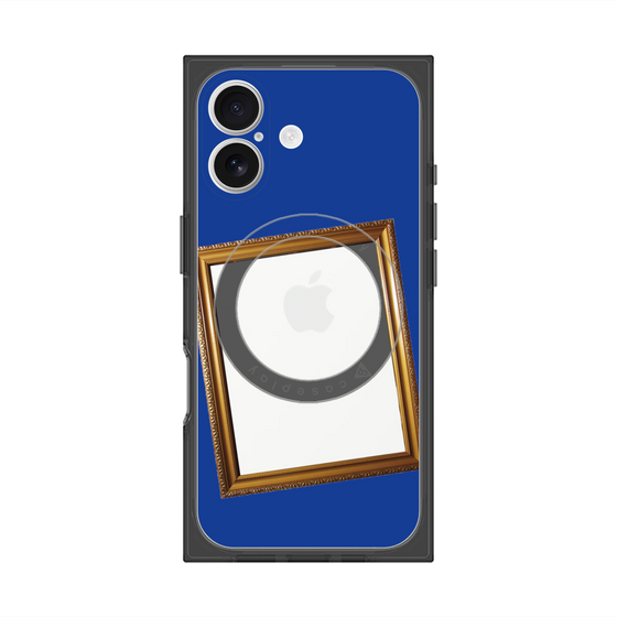 Premium Square Case with MagSafe［ Photo Frame - Blue ］