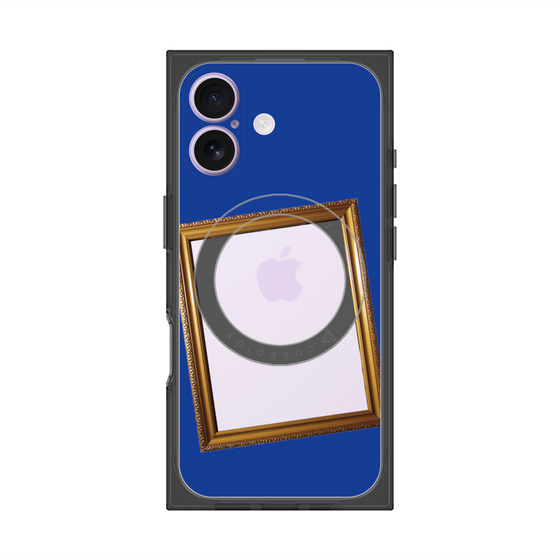 Premium Square Case with MagSafe［ Photo Frame - Blue ］