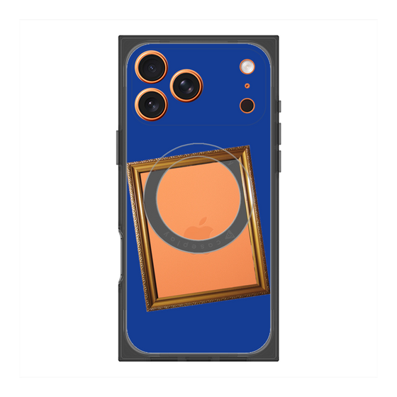 Premium Square Case with MagSafe［ Photo Frame - Blue ］