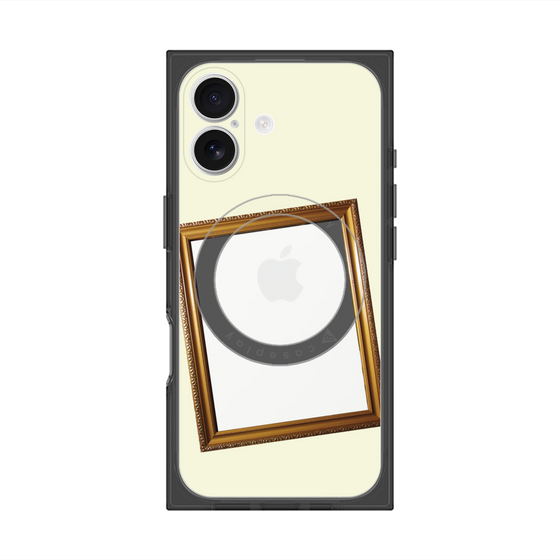 Premium Square Case with MagSafe［ Photo Frame - Ivory ］