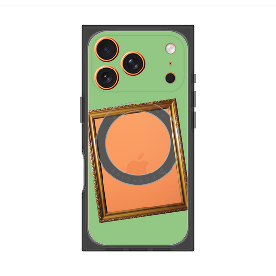 Premium Square Case with MagSafe［ Photo Frame - Light Green ］