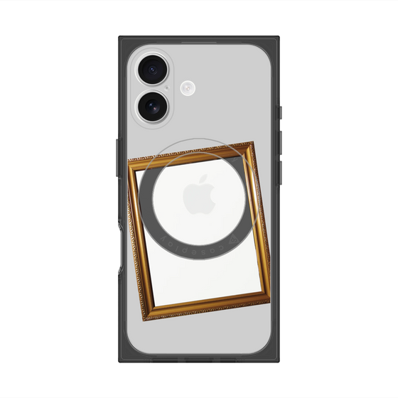 Premium Square Case with MagSafe［ Photo Frame - Light Gray ］