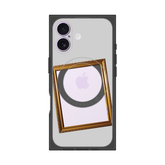 Premium Square Case with MagSafe［ Photo Frame - Light Gray ］