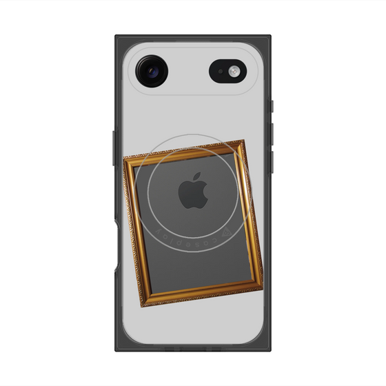 Premium Square Case with MagSafe［ Photo Frame - Light Gray ］