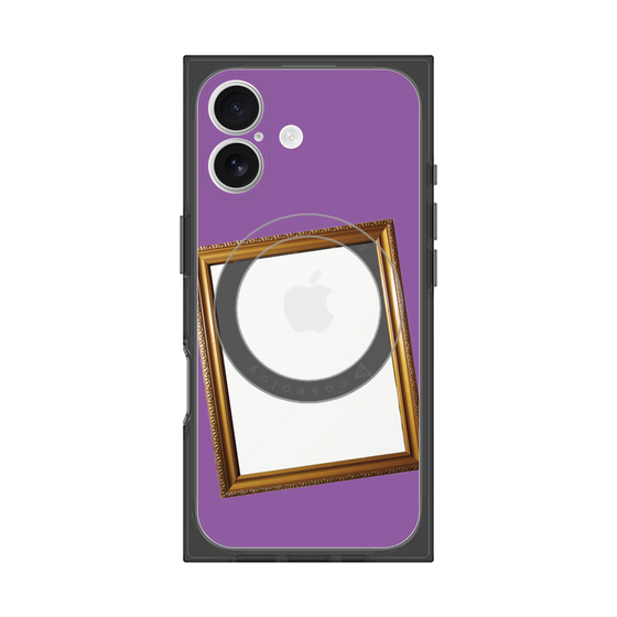 Premium Square Case with MagSafe［ Photo Frame - Purple ］