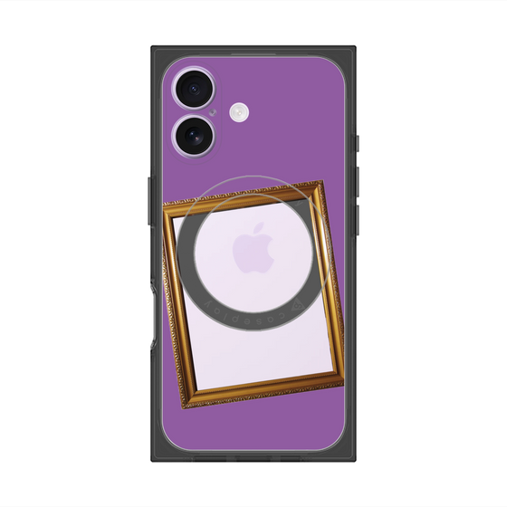Premium Square Case with MagSafe［ Photo Frame - Purple ］