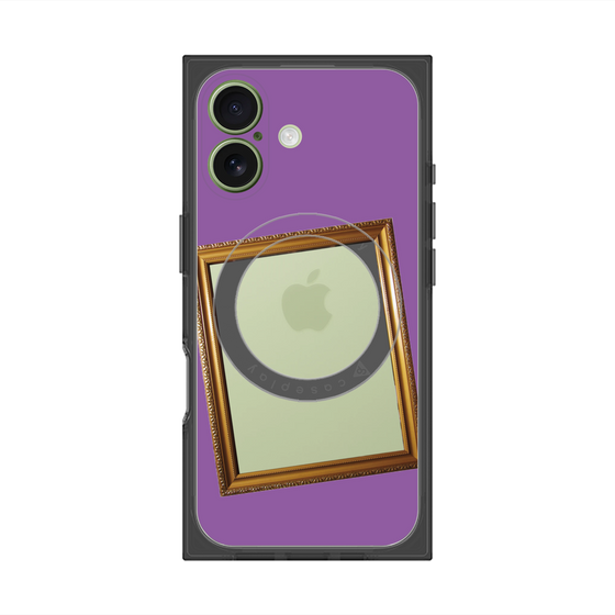Premium Square Case with MagSafe［ Photo Frame - Purple ］