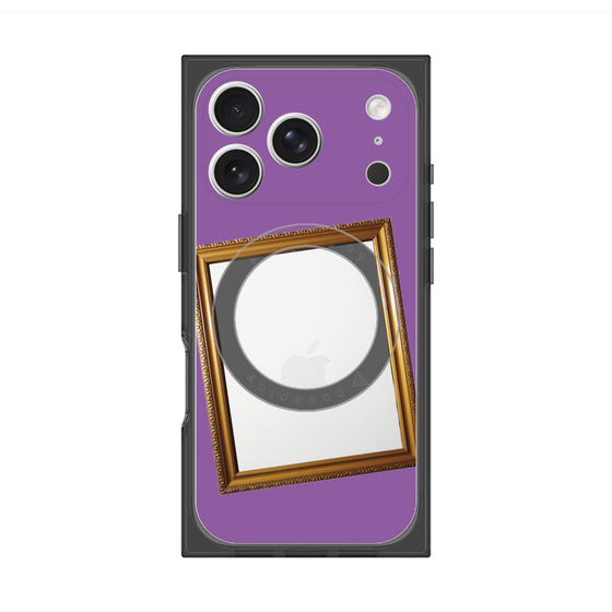 Premium Square Case with MagSafe［ Photo Frame - Purple ］
