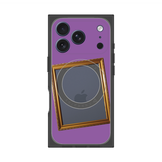 Premium Square Case with MagSafe［ Photo Frame - Purple ］