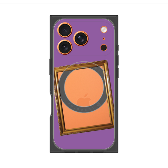 Premium Square Case with MagSafe［ Photo Frame - Purple ］