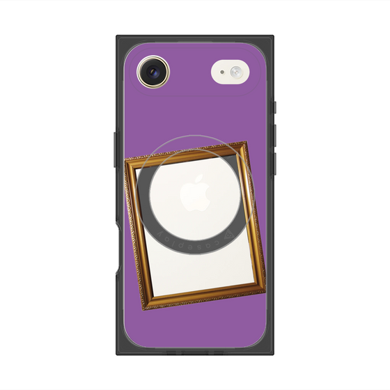 Premium Square Case with MagSafe［ Photo Frame - Purple ］
