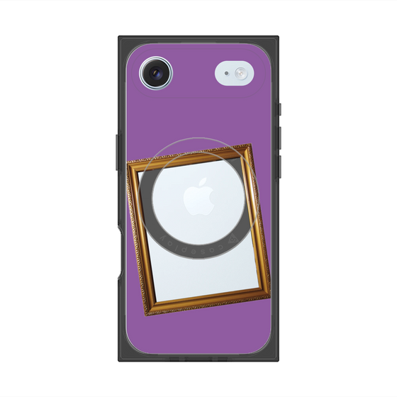 Premium Square Case with MagSafe［ Photo Frame - Purple ］