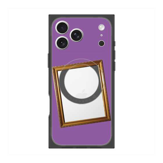 Premium Square Case with MagSafe［ Photo Frame - Purple ］