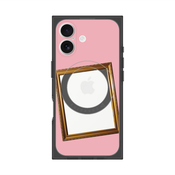 Premium Square Case with MagSafe［ Photo Frame - Pink ］