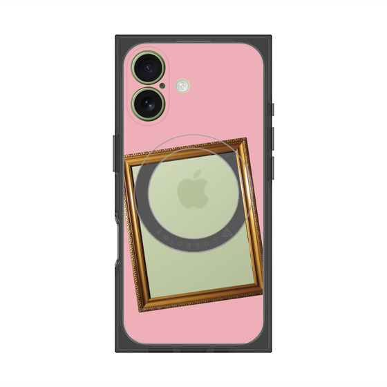Premium Square Case with MagSafe［ Photo Frame - Pink ］