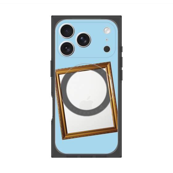 Premium Square Case with MagSafe［ Photo Frame - Light Blue ］