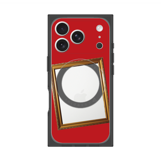 Premium Square Case with MagSafe［ Photo Frame - Red ］
