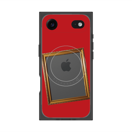 Premium Square Case with MagSafe［ Photo Frame - Red ］