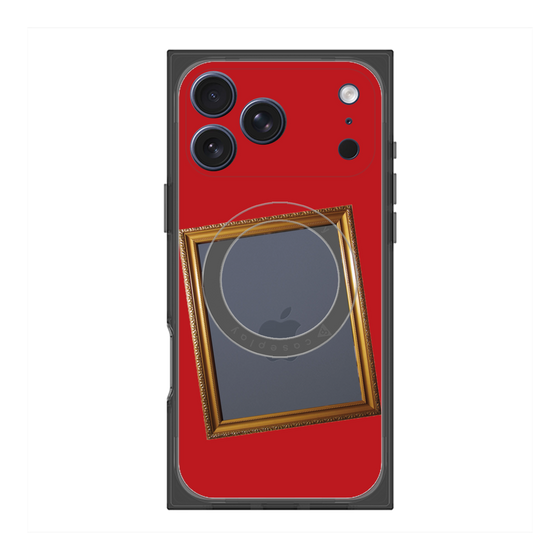 Premium Square Case with MagSafe［ Photo Frame - Red ］