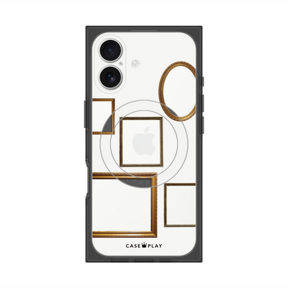 Premium Square Case with MagSafe［ Photo Frames - White ］