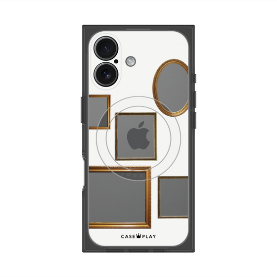 Premium Square Case with MagSafe［ Photo Frames - White ］